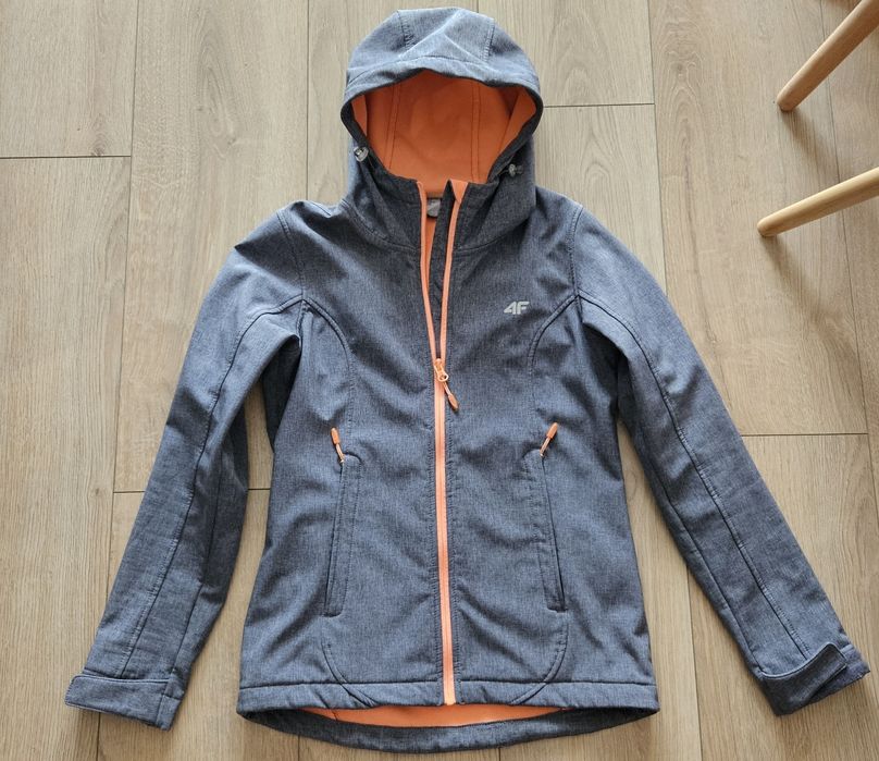 Kurtka szaro/pomarańczowa 4F, XS