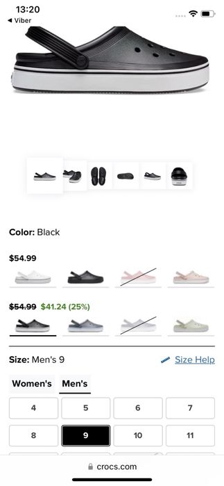 Шльопанці Crocs