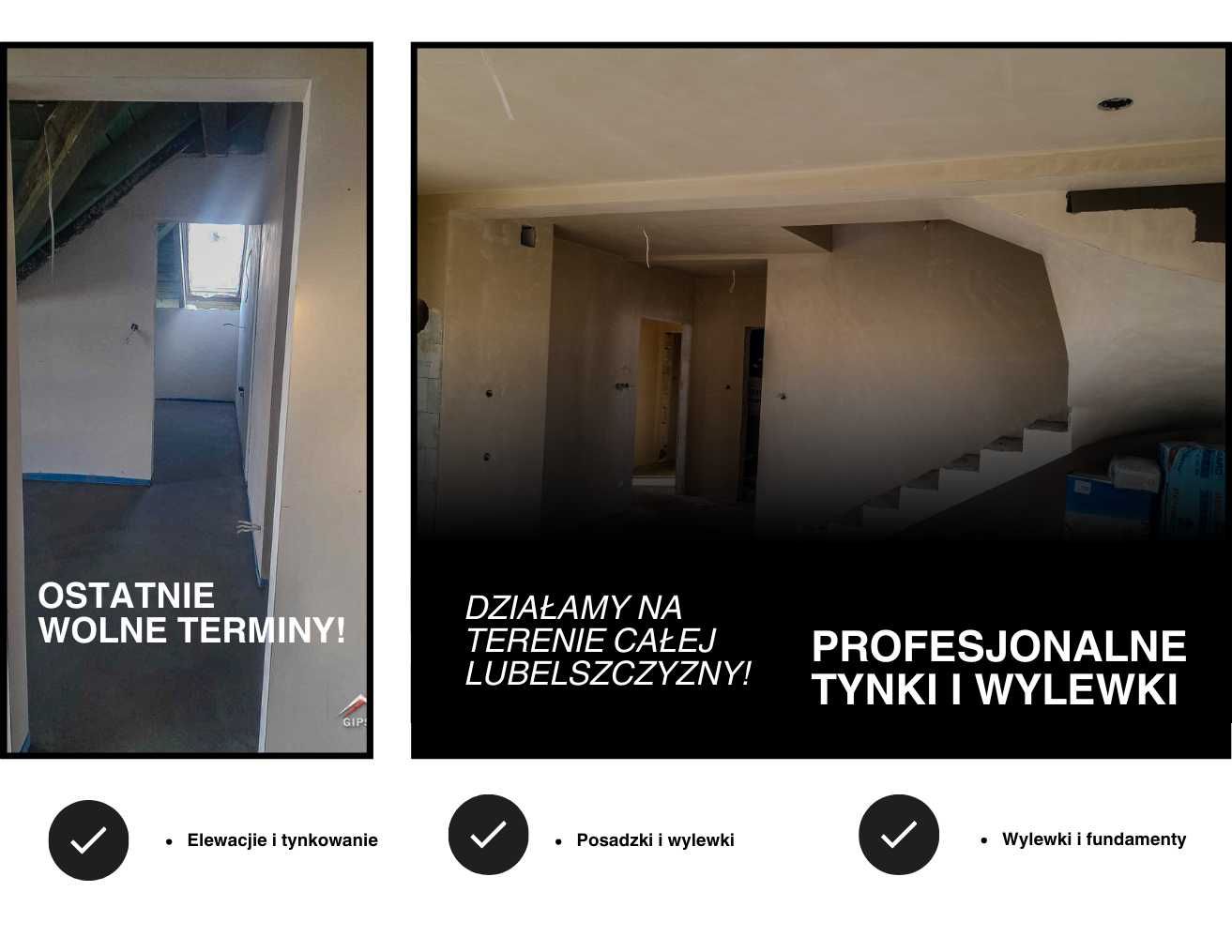 Wylewki, posadzki miksokretem, mixokret tynki maszynowe Kock, Michów