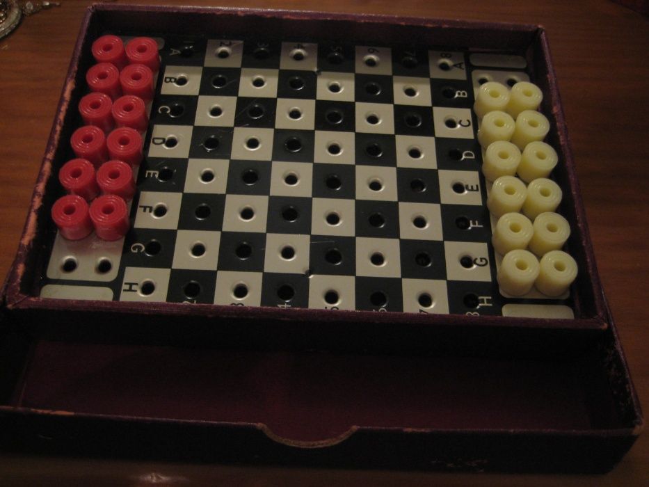 Jogo déc.1950, Damas Viagem, made in England