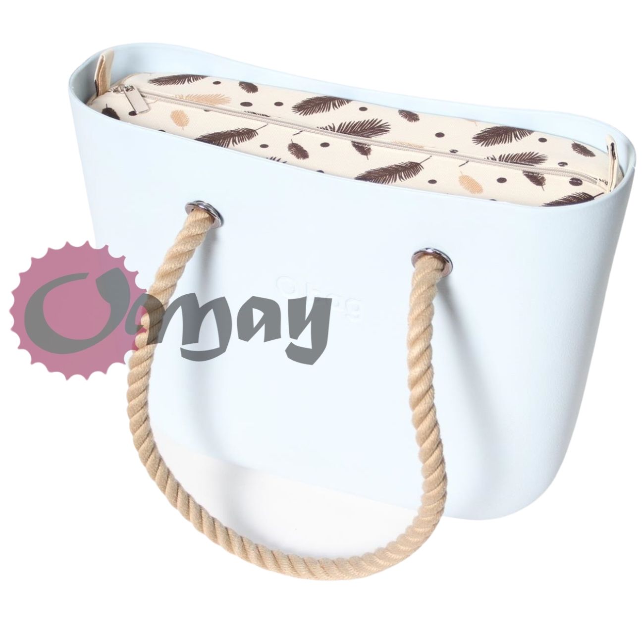 organizer do OBAG STANDARD beżowy pióra brąz hummus 2 kieszenie OMAY