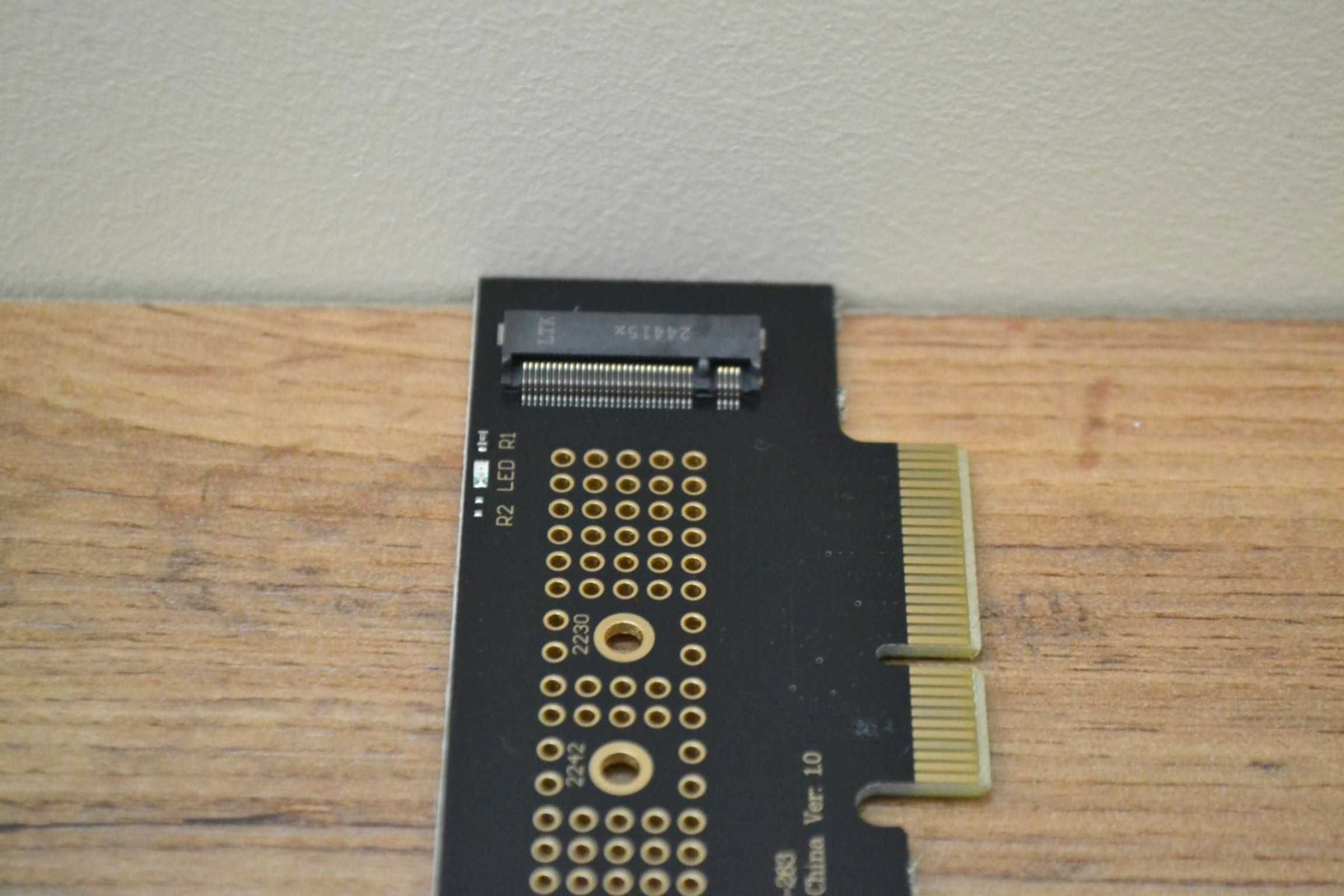 karta adapter przejściówka dla dysku SSD M.2 NVME na PCI Express 24h