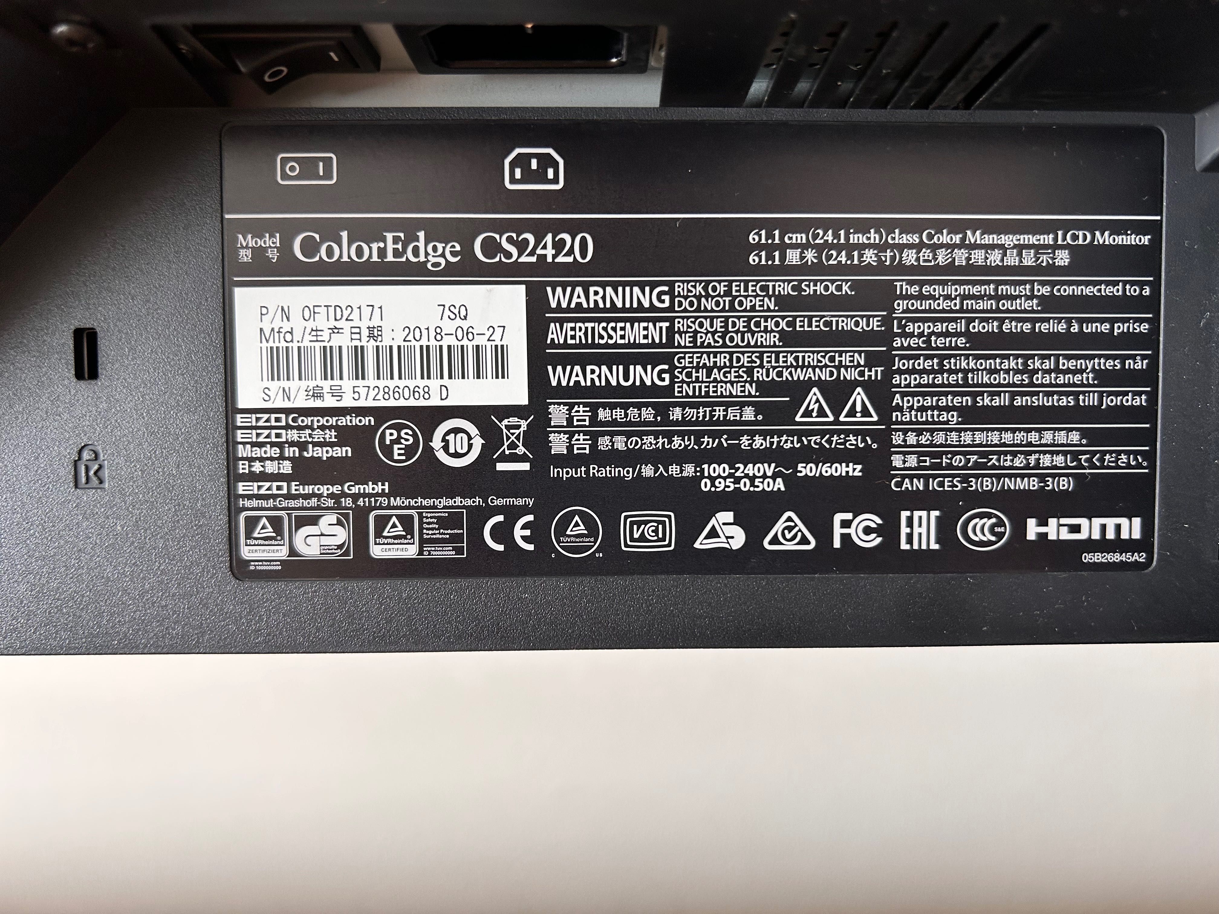 Eizo CS2420 Coloredge