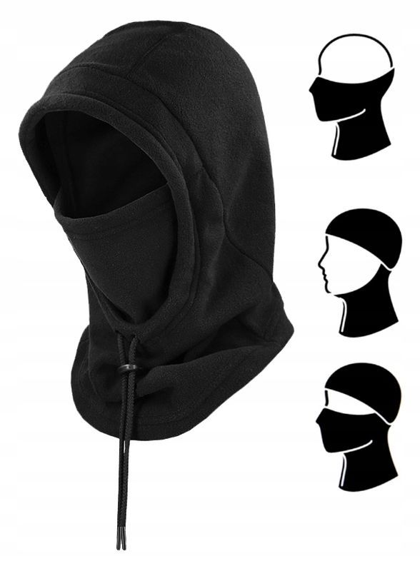 4f Fob Kominiarka Polarowa Gruba Kaptur Czapka rozm L/xl