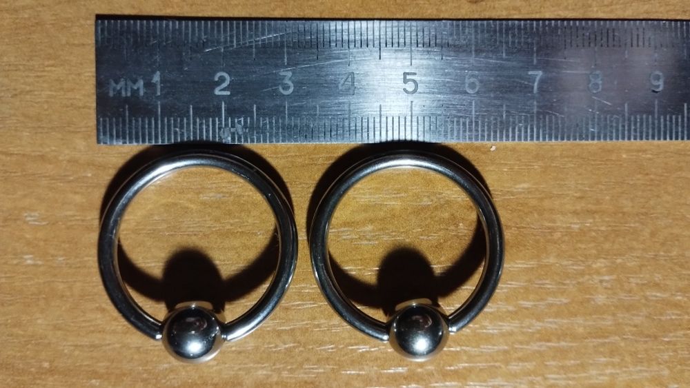 Кольцо для пирсинга 25 мм нержавеющая сталь