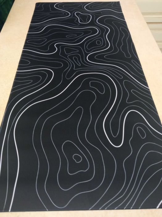 Podkładka pod myszkę i klawiaturę czarna o wymiarach 80x30cm