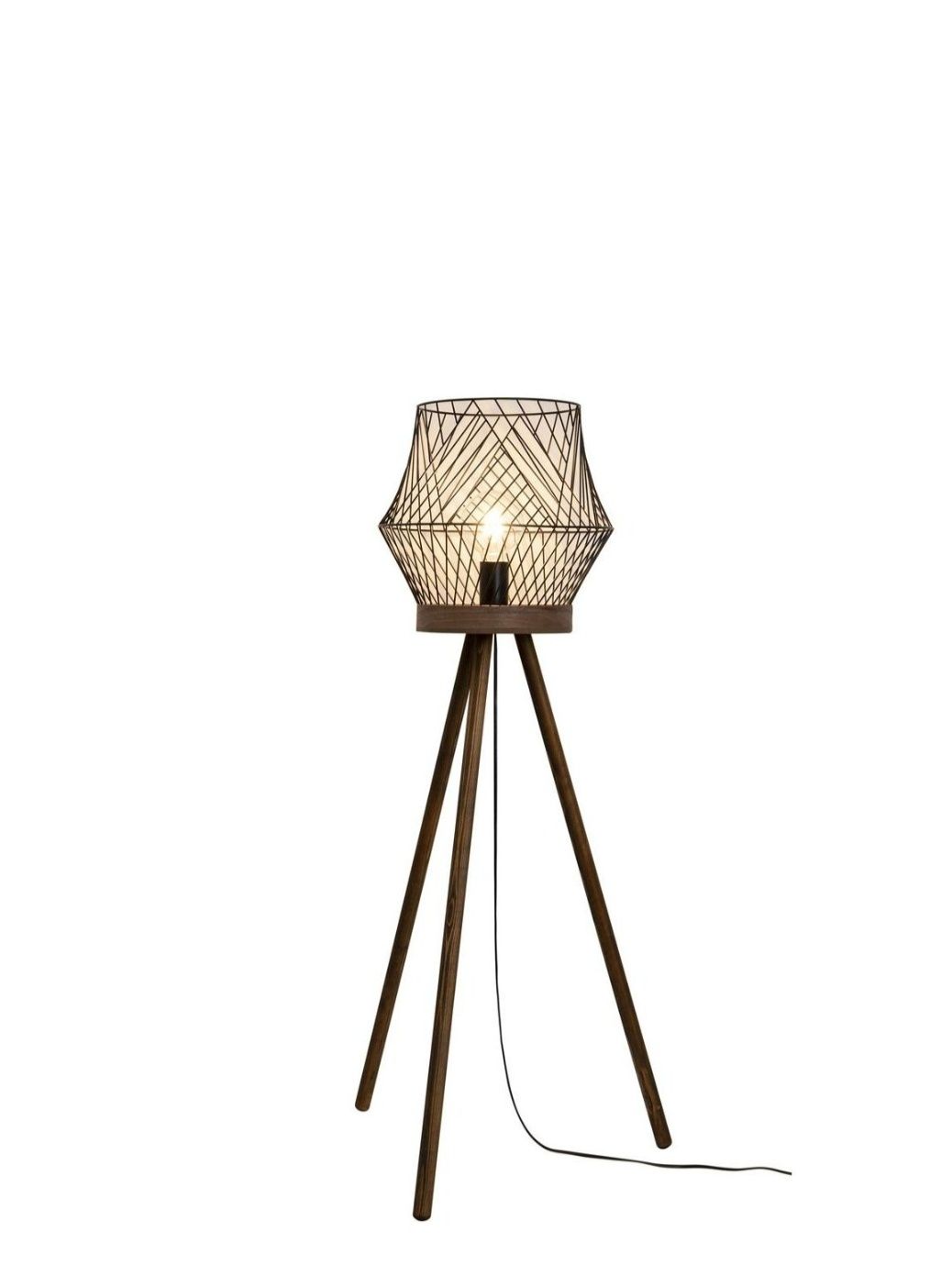Lampa podłogowa Kanel 2 sztuki czarna i biała NOWE