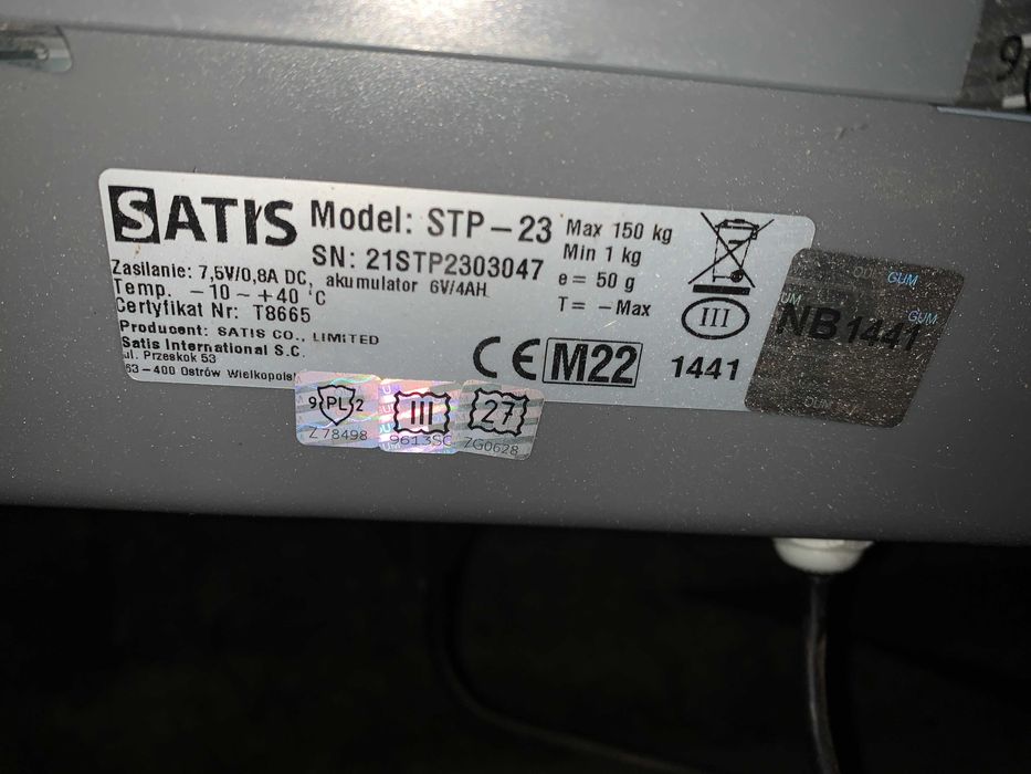 Waga magazynowa SATIS model STP-23