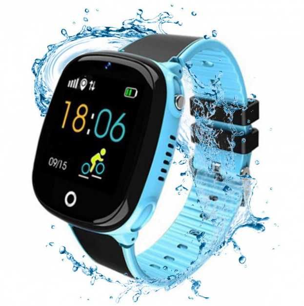 Детские  смарт-часы с GPS навигатором Lemfo DF50 Blue