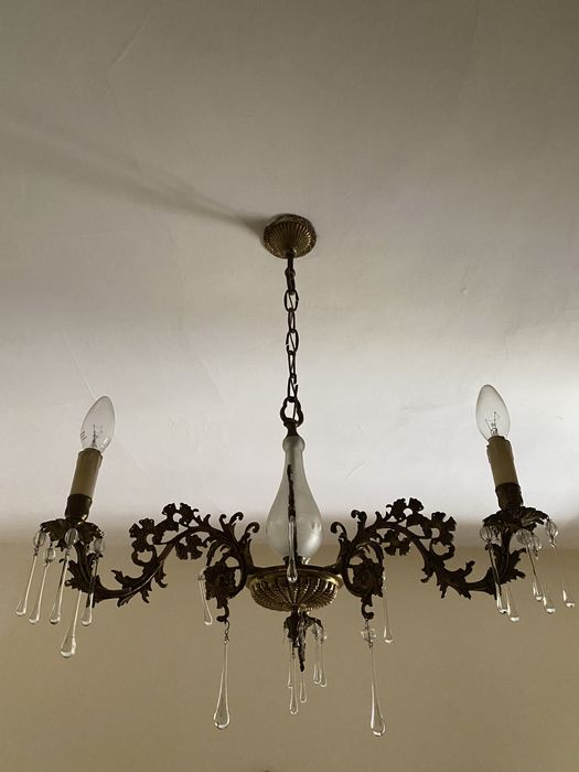 Candeeiro vintage de cristal
