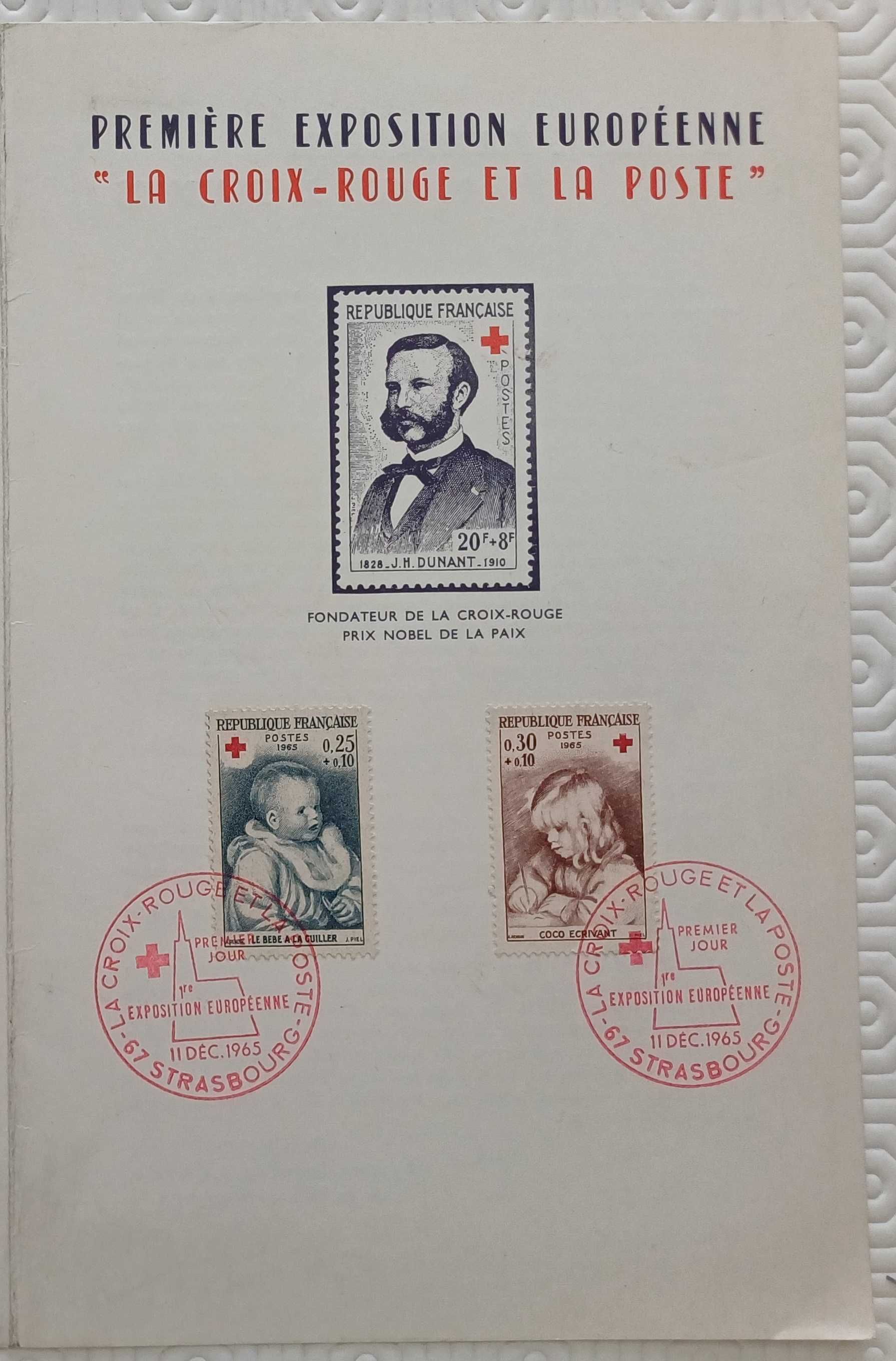 1ª exposição filatélica europeia – A Cruz Vermelha e os correios 1965