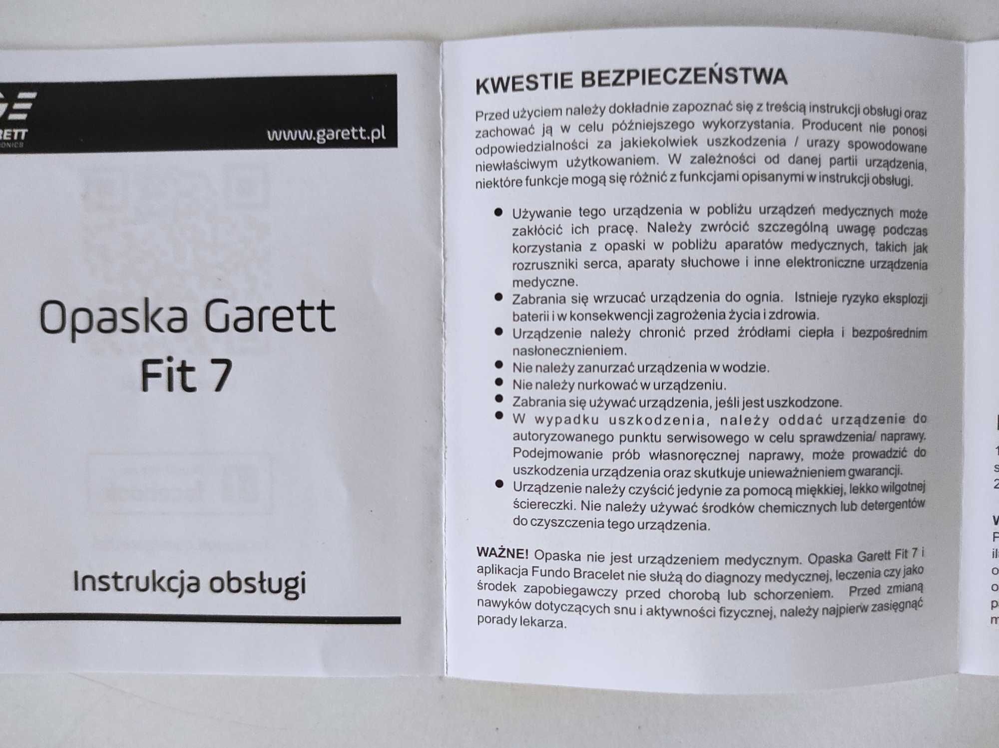 Smartband Garett Fit 7 świetny pomysł na prezent