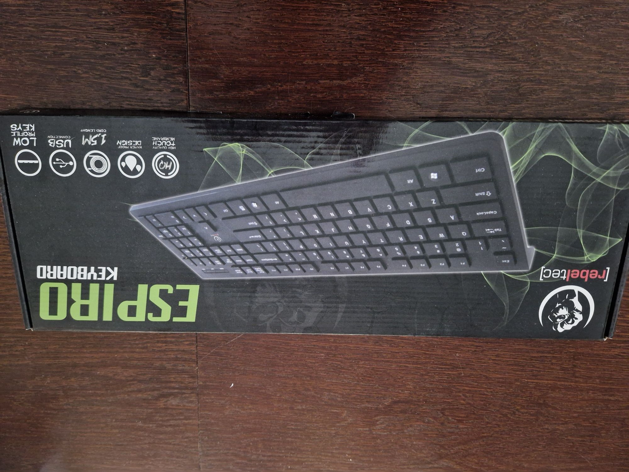 Klawiatura Rebeltec ESPIRO USB - Cicha, Niskoprofilowa