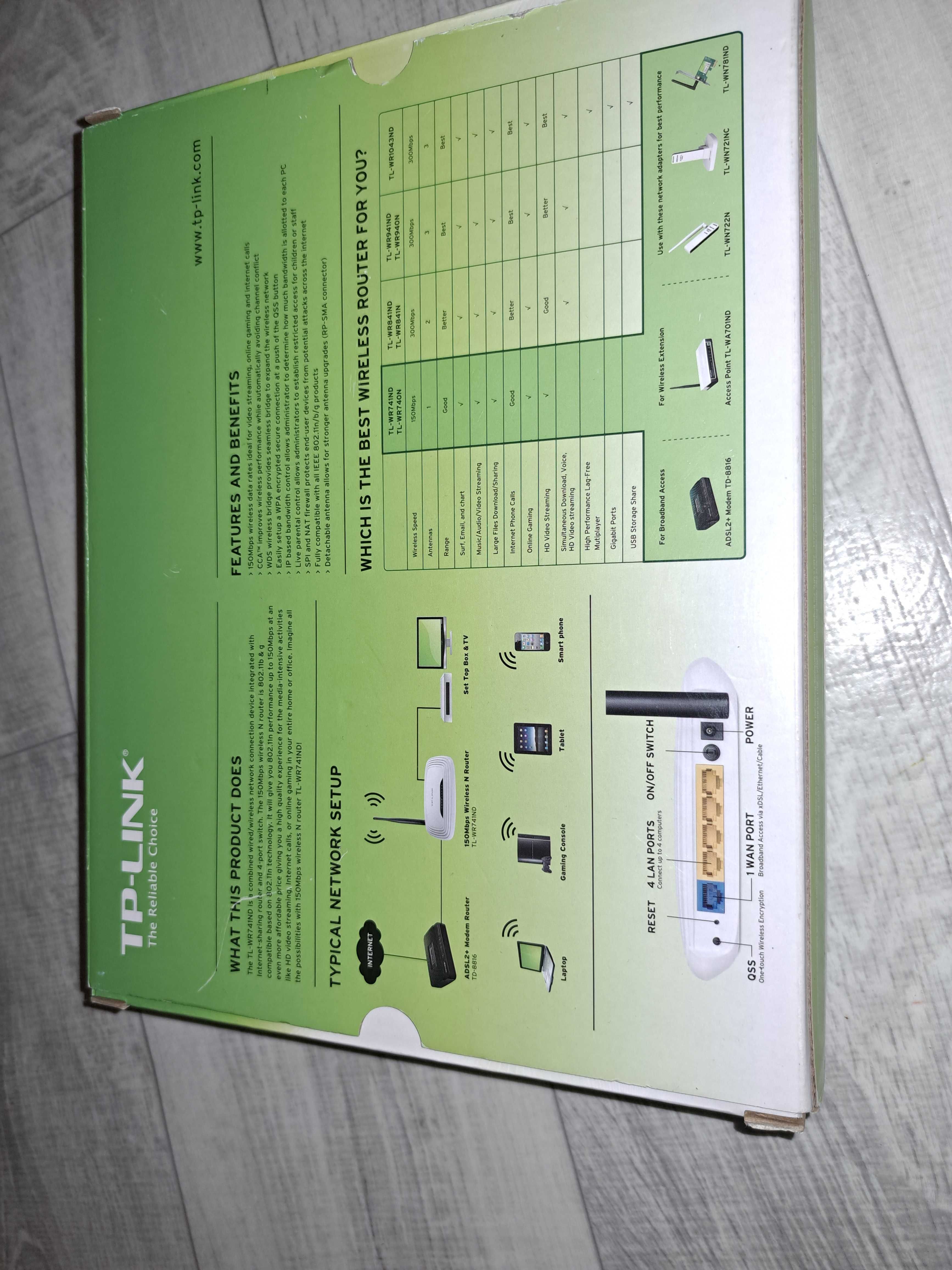 Router Ruter Tp-link TL-WR741ND