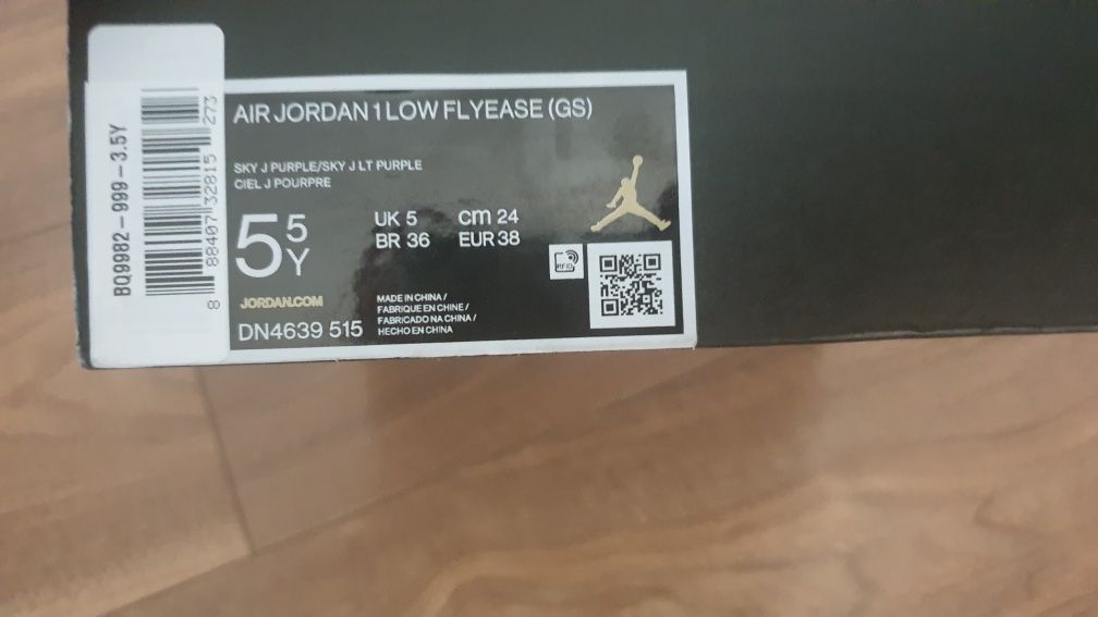 Nowe air jordan 1 low r.38