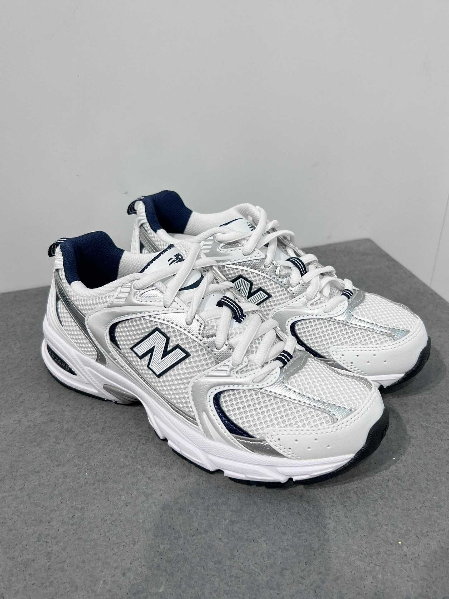 NewBalance530WhiteSilverGranatowy|Męskie i damskie r.41