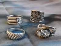 Anéis prata contrastados ver descrição