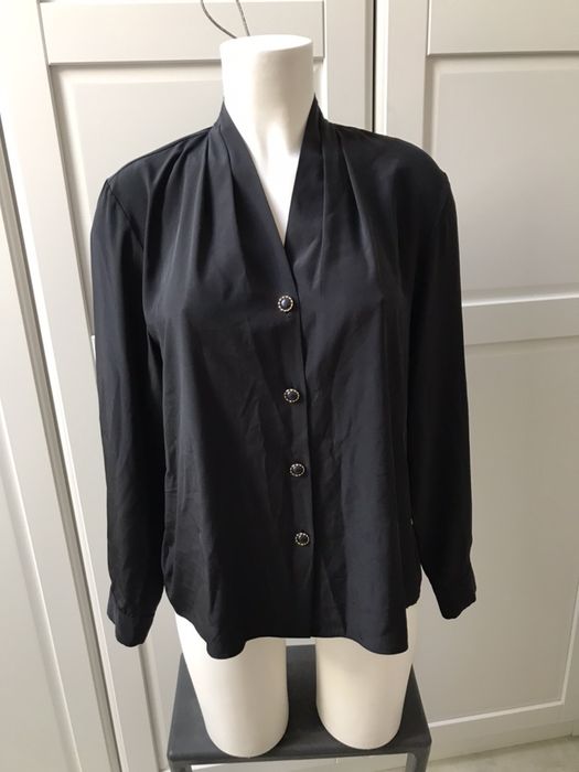 Bluzka czarna złote guziki rozmiar XL