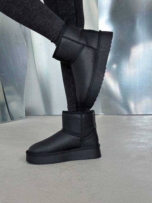 Жіночі зимові уггі [36-41] натуральна шкіра, хутро | тепле взуття