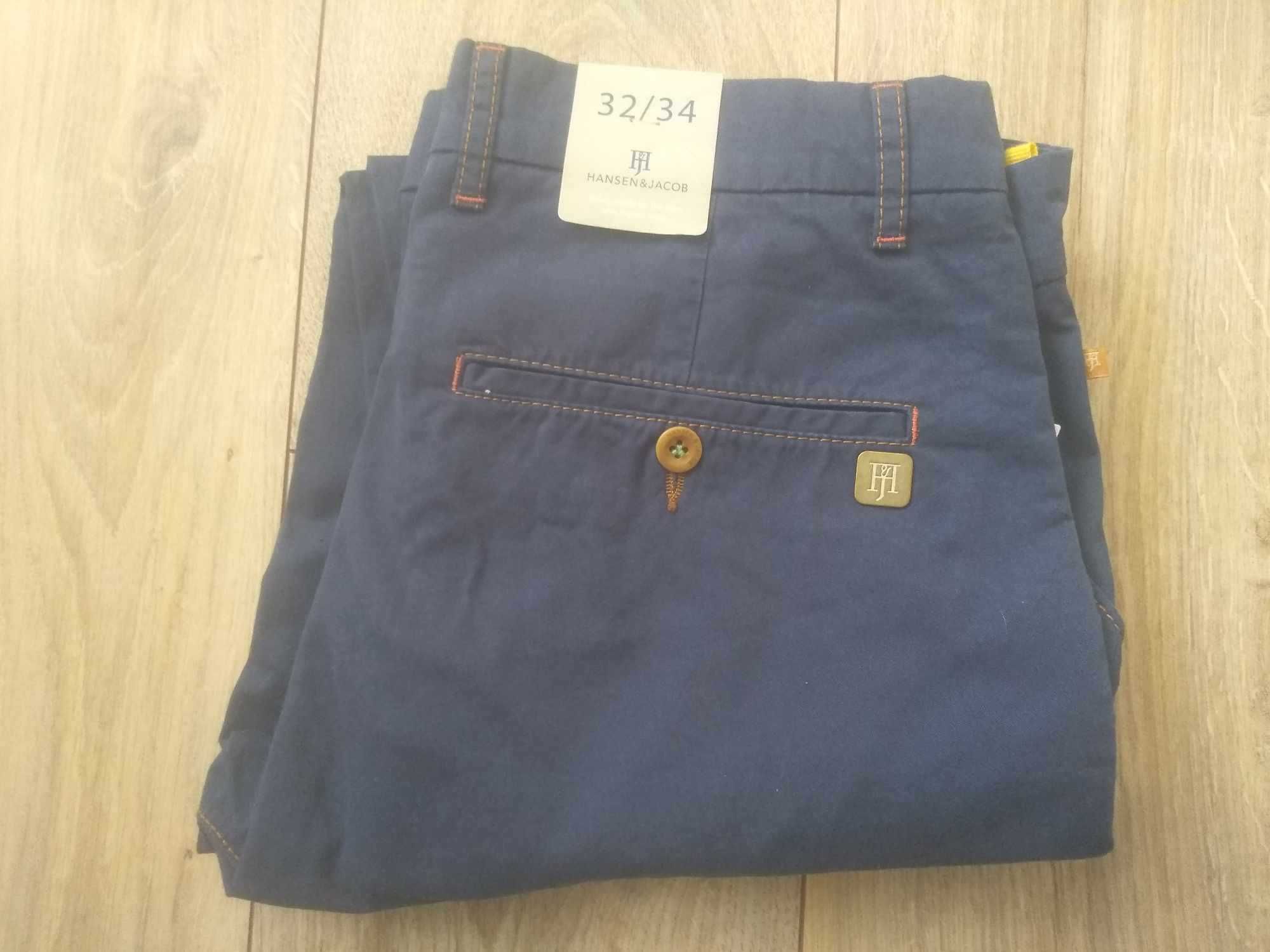 Hansen & Jacob Chinos pants nowe spodnie W32L34 sklep 200 Euro