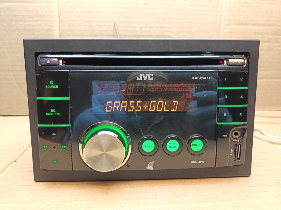 Radio 2 din JVC Kw-xr611  cd mp3 usb aux