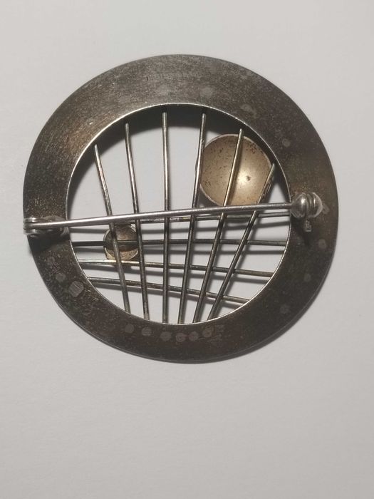 Брошь серебряная 900 проба