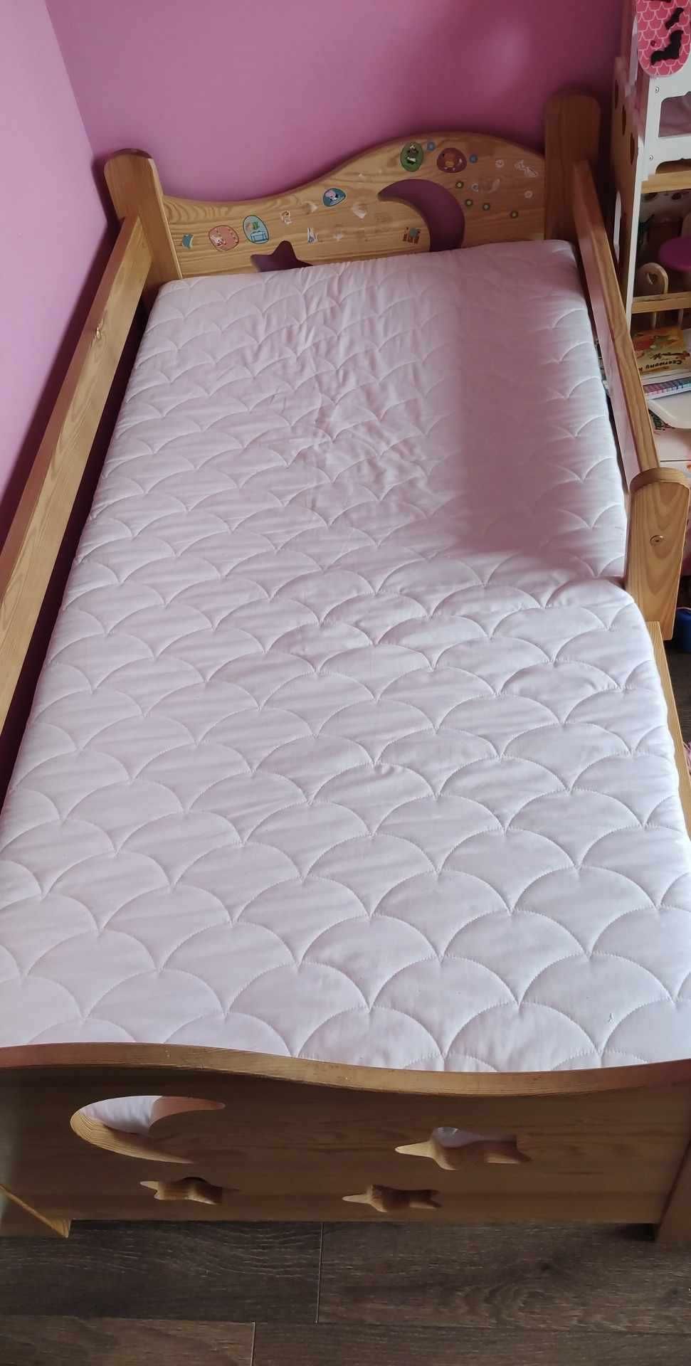 Drewniane Łóżko dziecięce sosnowe 170x90