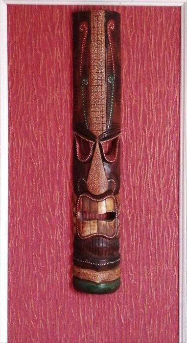 Шикарная этническая Африканская маска интерьерная большая Есть обмен