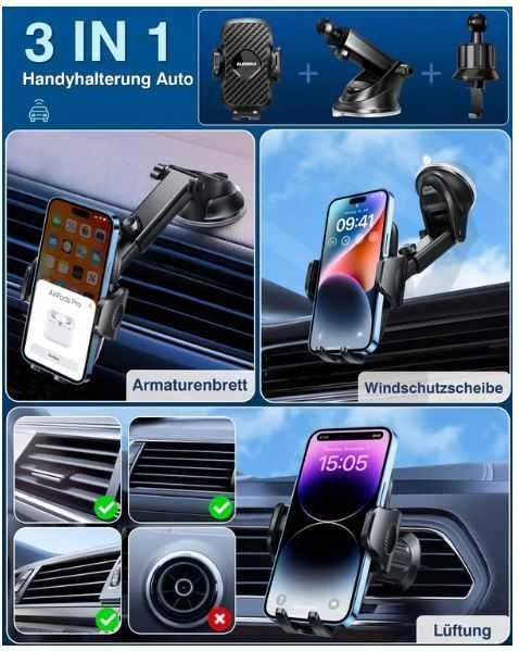 Uchwyt na telefon komórkowy 3 w 1 Alenora