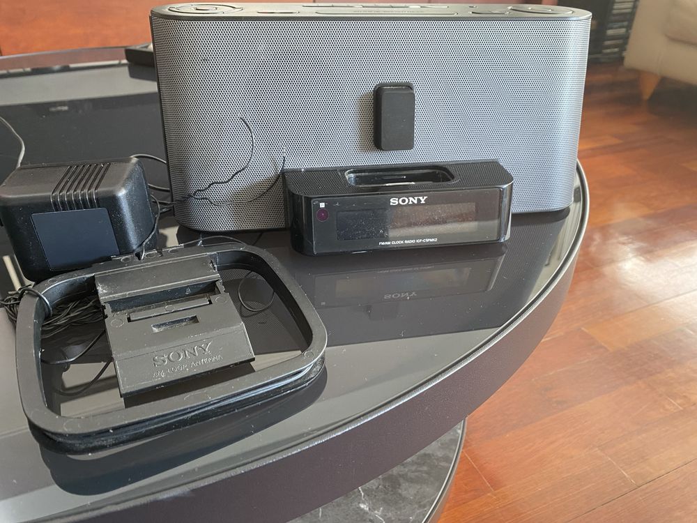 Sony Modelo ICF-CS10iP iPod Docking Station Com Am/fm Rádio-relógio