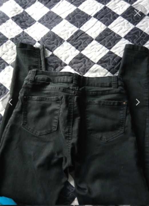 Jeansy skiny czarne h&m r . 36/38