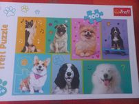 Puzzle 100 Pieski jak nowe