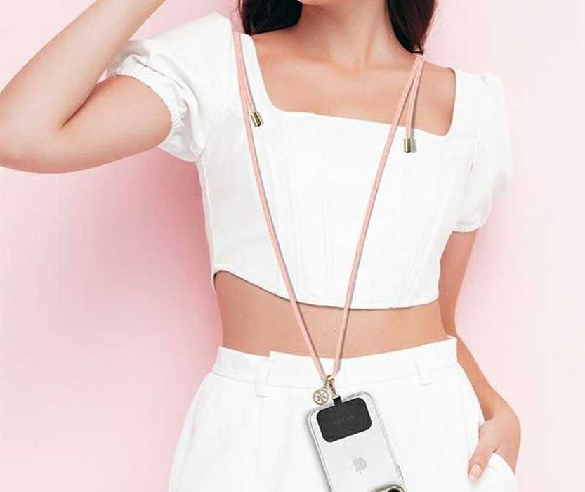 Smycz do telefonu Pasek GUESS Crossbody Cord Różowy nowy
