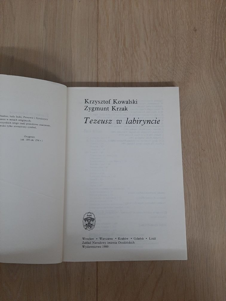 Tezeusz w labiryncie - Krzysztof Kowalski, Zygmunt Krzak