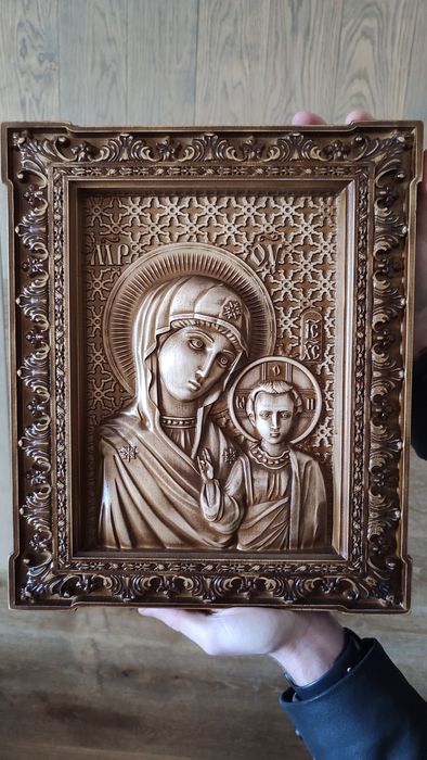 Ікона "Архангел Михаїл", різьблена картина, інші