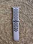 Pasek Apple Watch Silikonowy Sand Desert & Black Rozmiar M-L 45mm