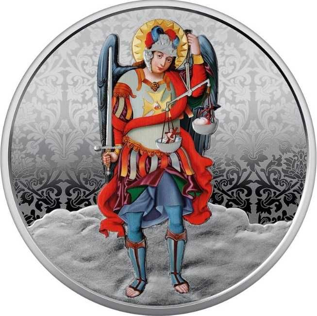 монета архангел михаїл срібло в наявності Безкоштовна Доставка