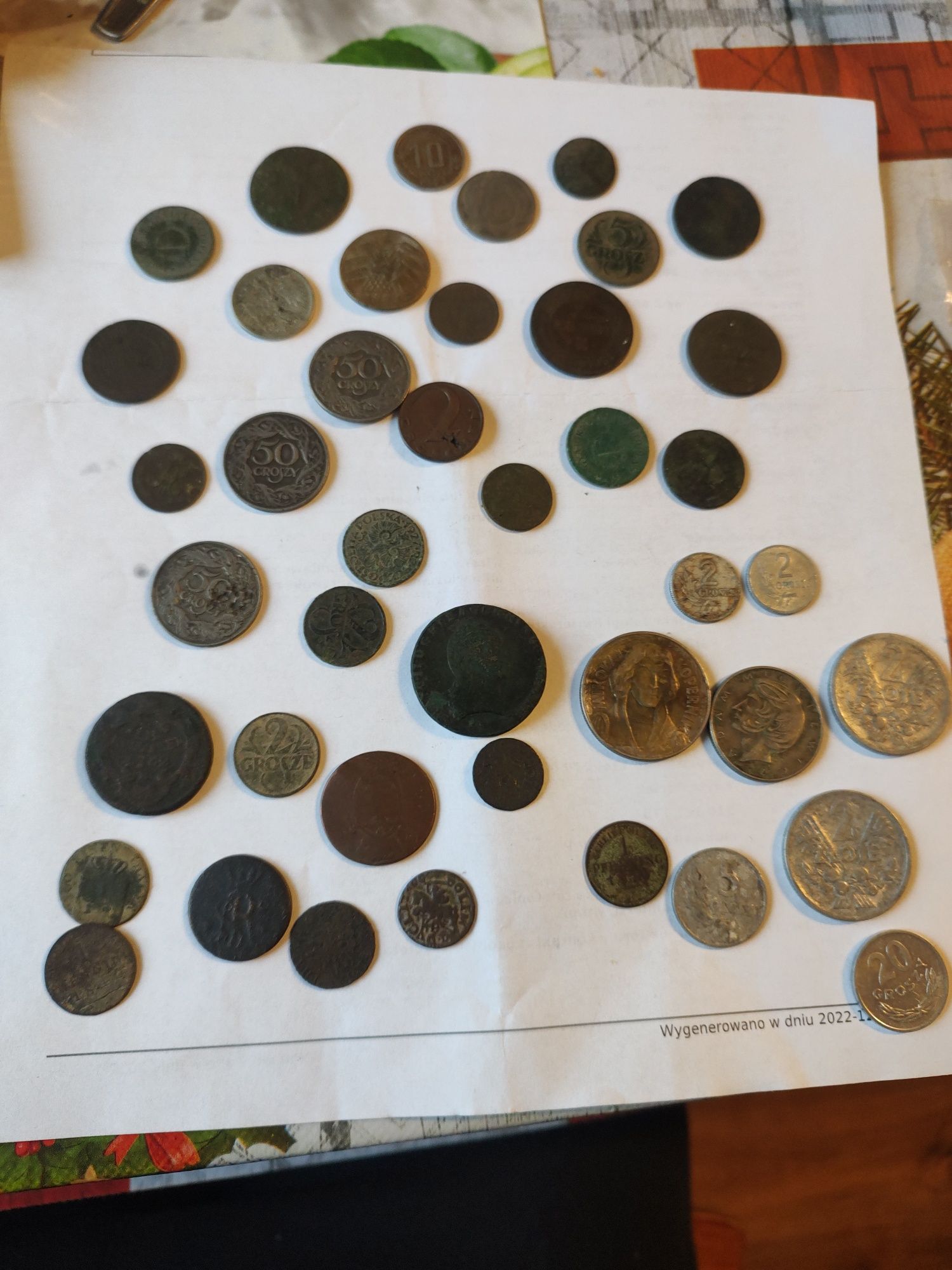 Stare monety zestaw