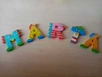 Letras do nome MARTA