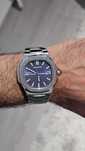 Relógio Nautilus Azul