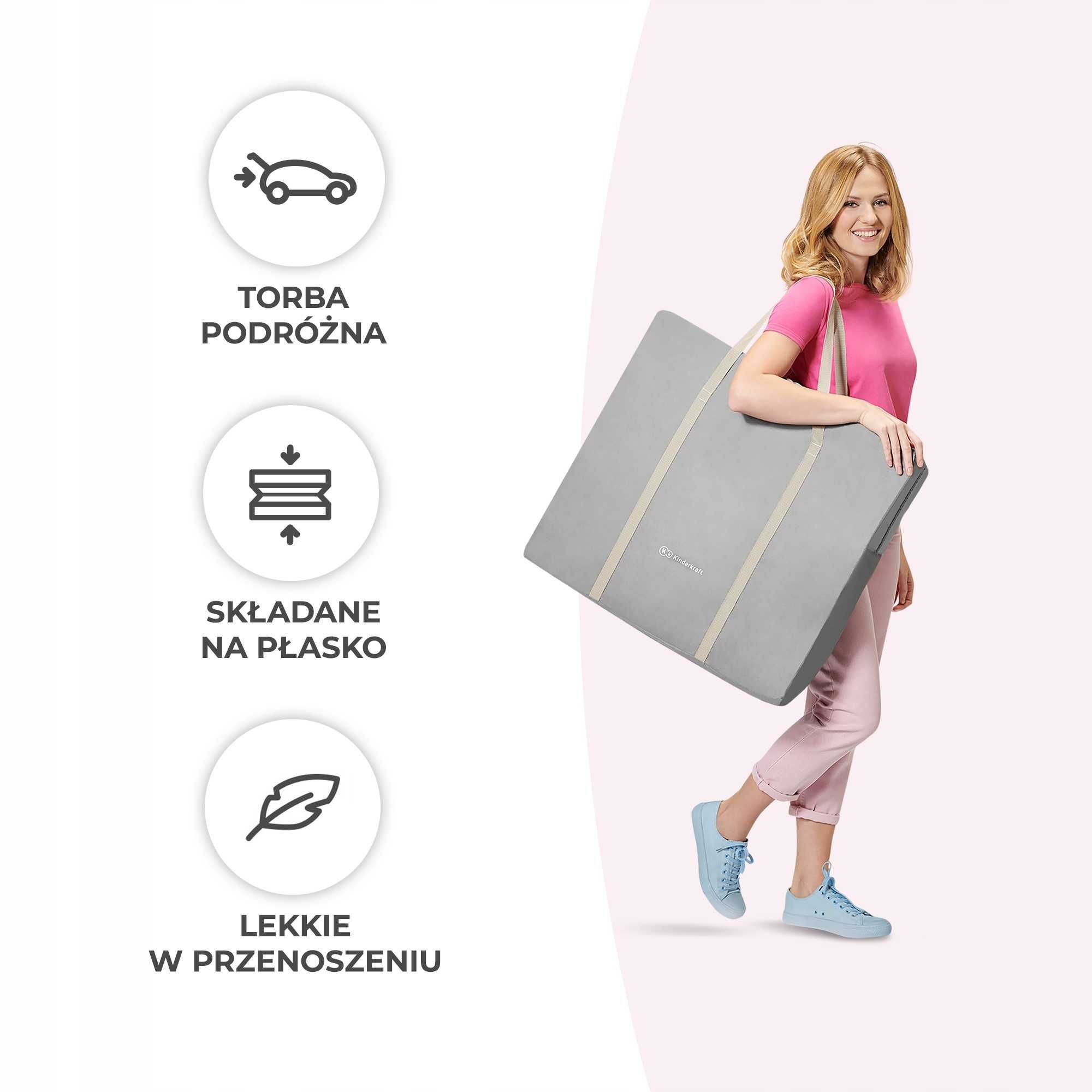 kinderkraft lovi szare łóżeczko kołyska nowe