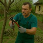 Обрезка деревьев, кустов, винограда