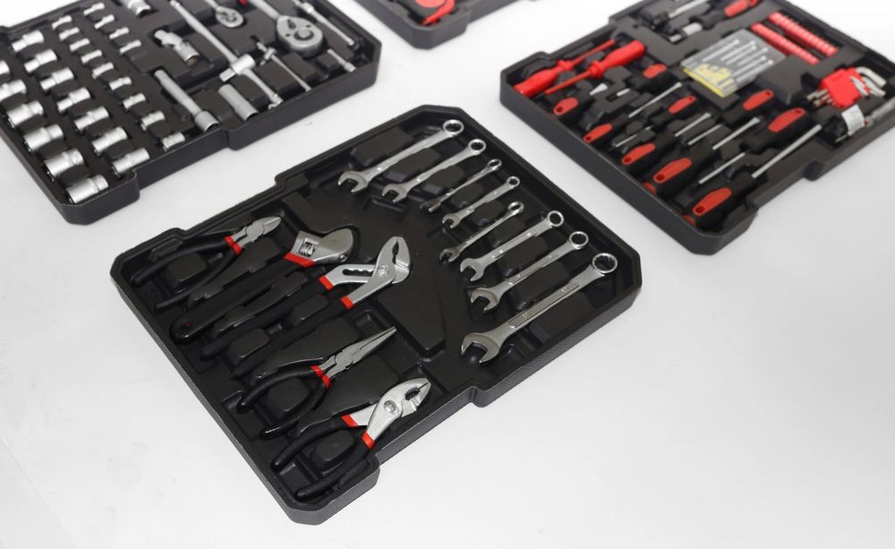 Duży Zestaw Narzędzi Walizka Narzędziowa Na Kółkach 189 Elementów