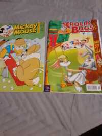 Dwa Komiksy Kolorowe  Królik Bugs i Mickey Mouse