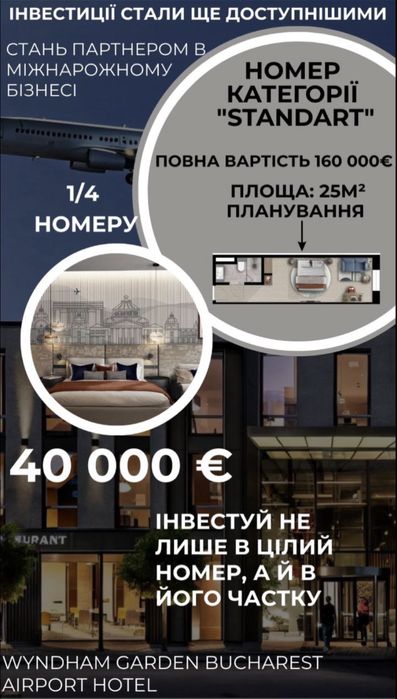 Готовий бізнес «під ключ» в Європі дохід в валюті від забудовника