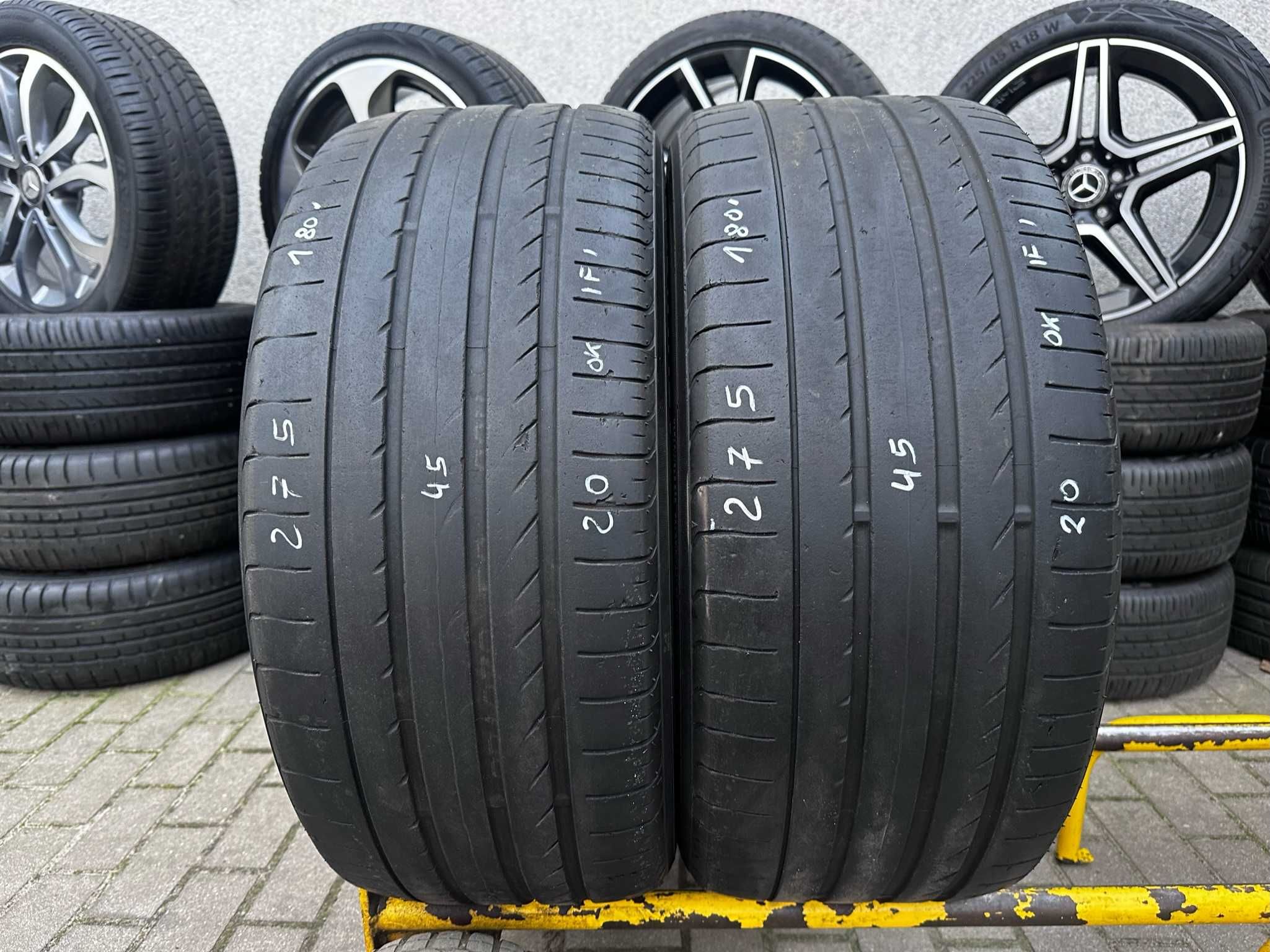 2X Opony letnie SUV 275/45R20 110Y XL YOKOHAMA ADVAN SPORT 4.5MM CAŁE