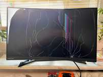 Lenovo Legion R27fc-30 – uszkodzony ekran (pęknięta matryca)