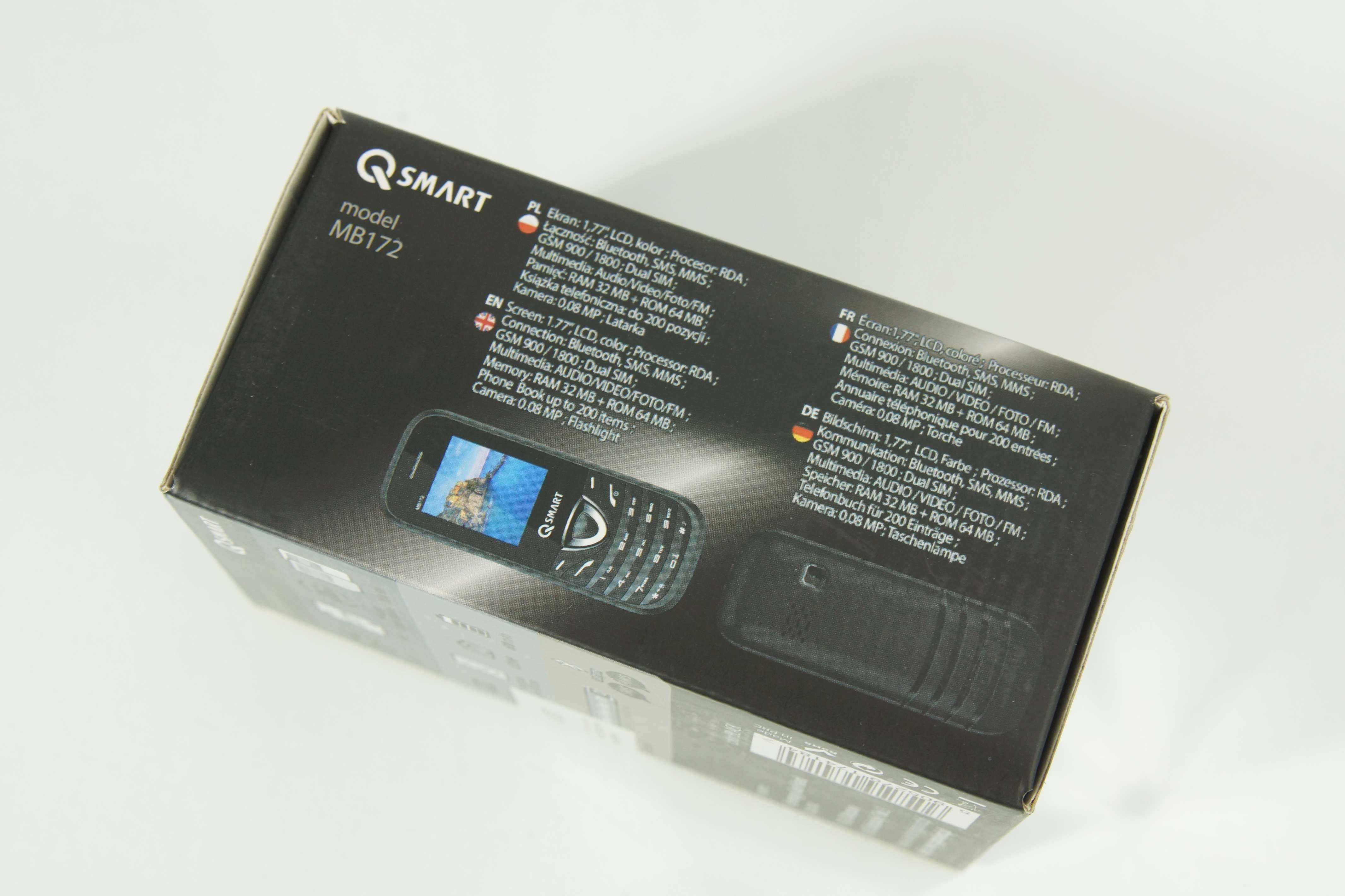 Telefon komórkowy Q-SMART MB172 32 MB czarny Dual SIM - NOWY