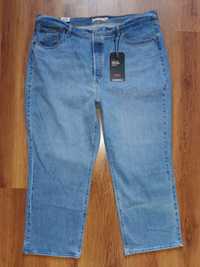 Levi's Ribcage Straight Ankle plus size 54x32 modne jeansy levis