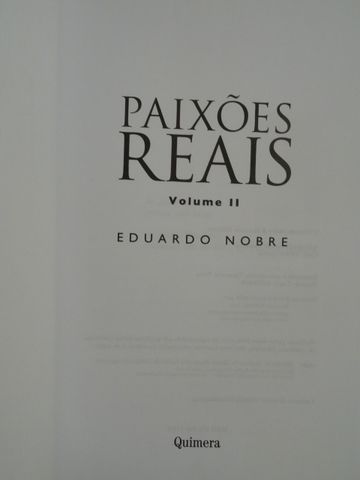 Paixões Reais de Eduardo Nobre - 2 Volumes